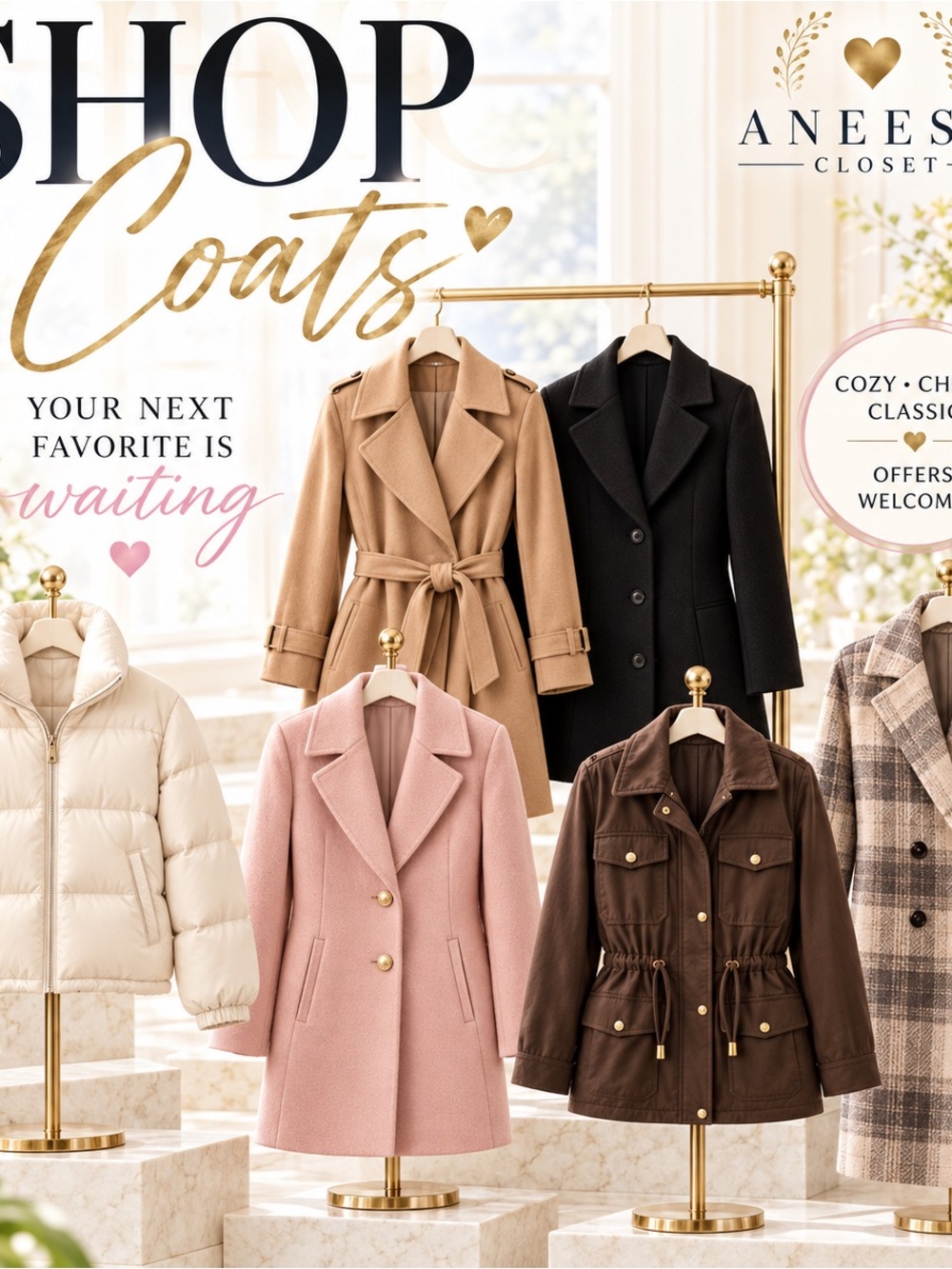 🧥 SHOP COATS | Jackets, Blazers, Puffers & Outerwear